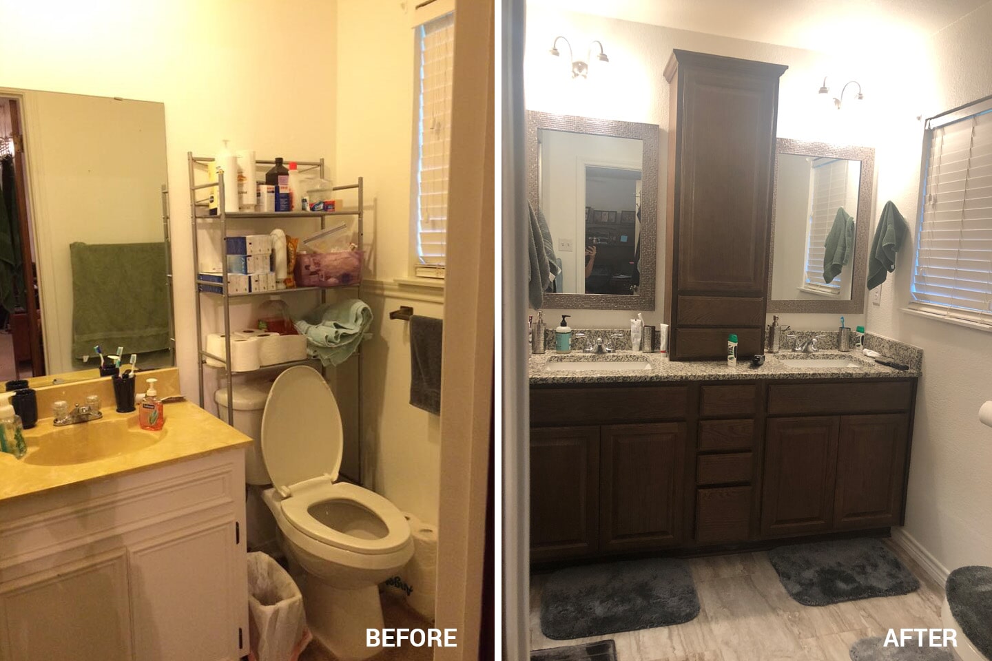 Bathroom remodel in Belton, TX by Surface Source Design Center