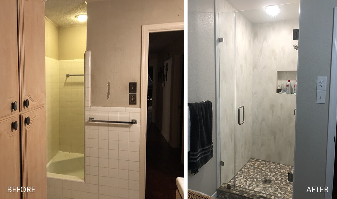 Bathroom remodel in Killeen, TX by Surface Source Design Center