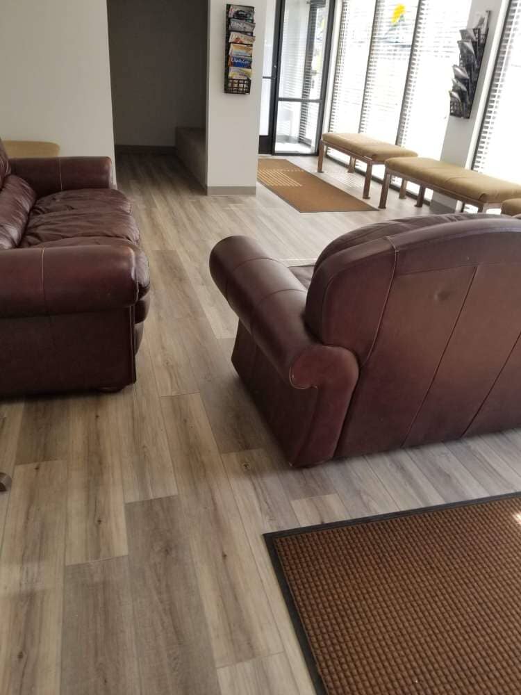 Waiting room flooring in Park City, UT from Underwood Carpets & Floorcovering