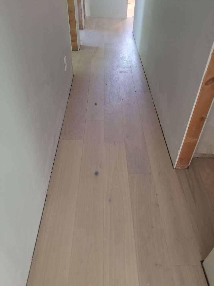 Hallway flooring installation in Park City, UT from Underwood Carpets & Floorcovering