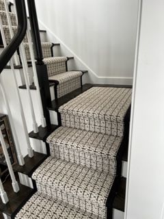 Beautiful stair runner from Westbrook Floor Covering in Old Saybrook, CT