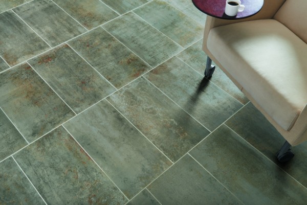 Side angle shot of tile floor